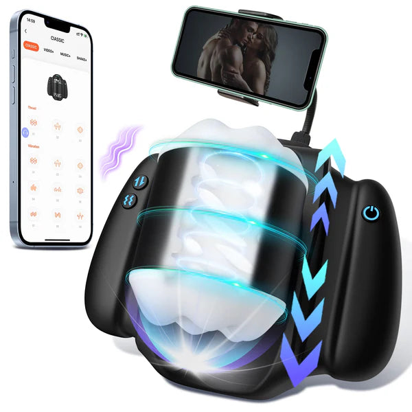 MT19 Mini Masturbator mit App-Steuerung – 9 Vibrations- & 3 Stoßmodi