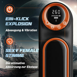 MT1 Aufgerüstet 10-Frequenz-Teleskop vibrierende Saugen Masturbation Tassen