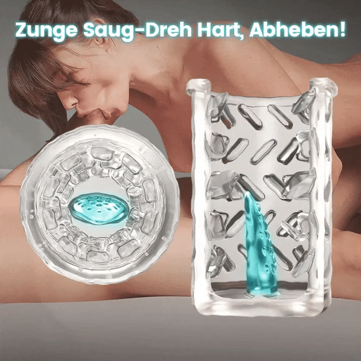 MT3:7 Saugen Dual-Temperatur SPA Boner Enlarger 7 Rotierende 360° Massage Masturbator