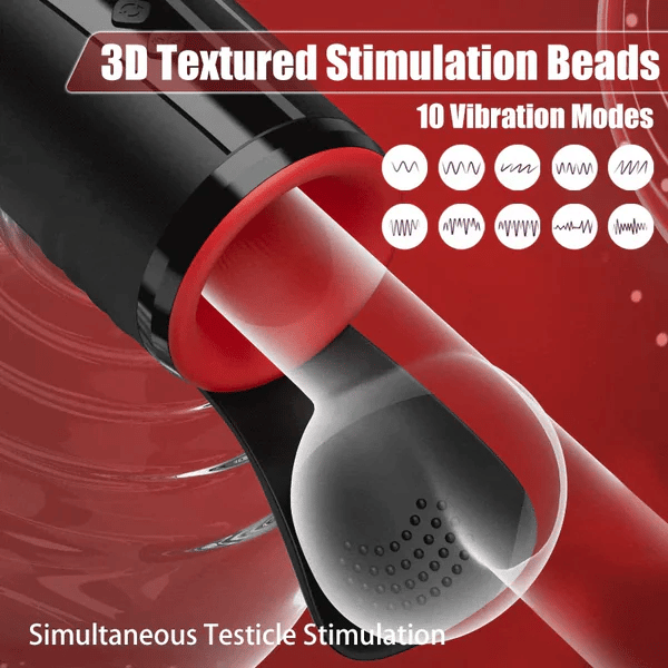 MTG23 Großflächiger Glans-Masturbator mit 3 Rotations-, 5 Saug- und 10 Vibrationsmodi