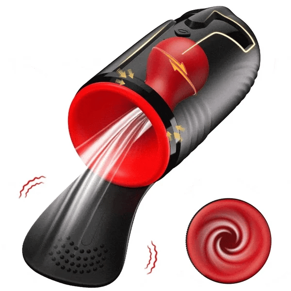MTG23 Großflächiger Glans-Masturbator mit 3 Rotations-, 5 Saug- und 10 Vibrationsmodi
