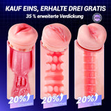 MV11：APP Steuerung Masturbatoren mit 3 Liner Abnehmbare, 9 Vibration und Saugenmodi