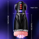 MV11：APP Steuerung Masturbatoren mit 3 Liner Abnehmbare, 9 Vibration und Saugenmodi