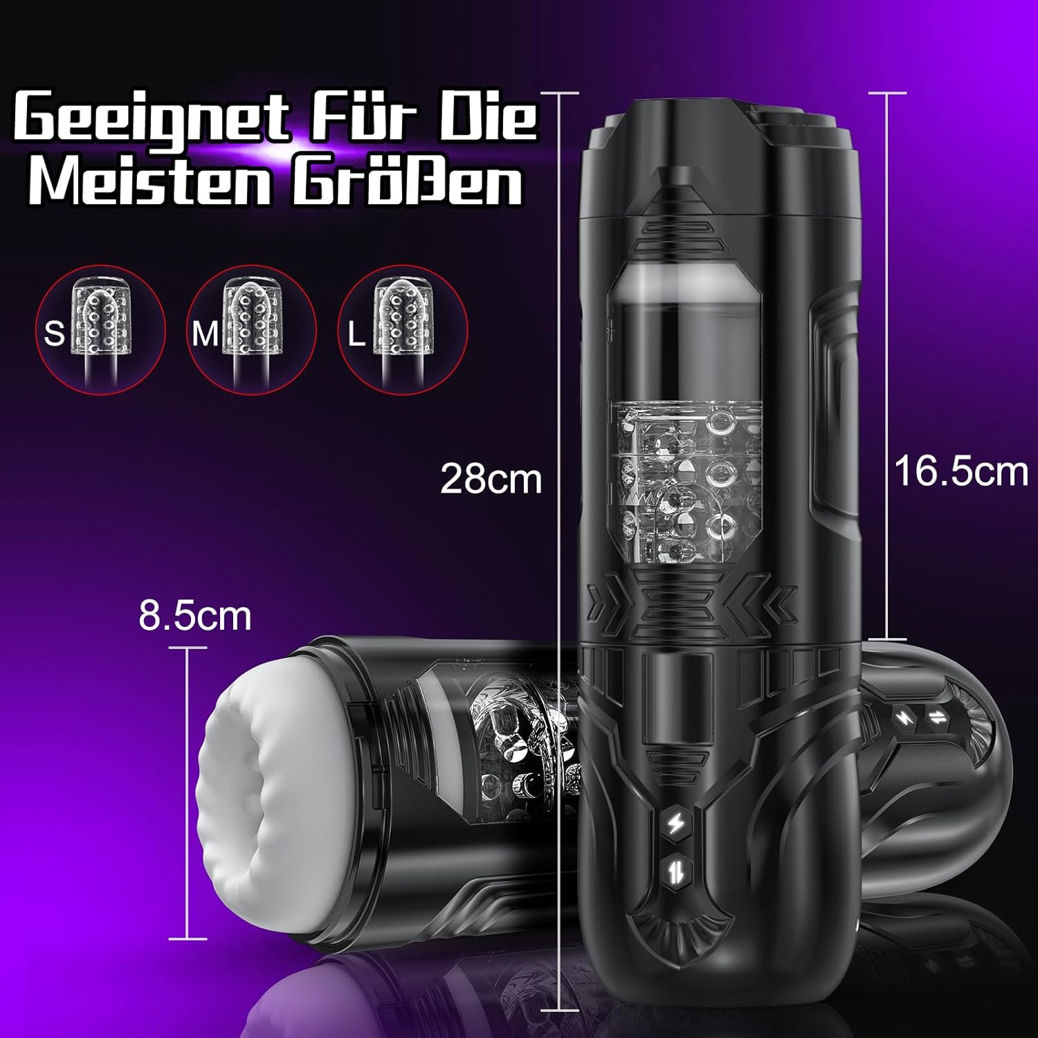 7 Vibration Shock & Rotation Mode blowjob masturbator