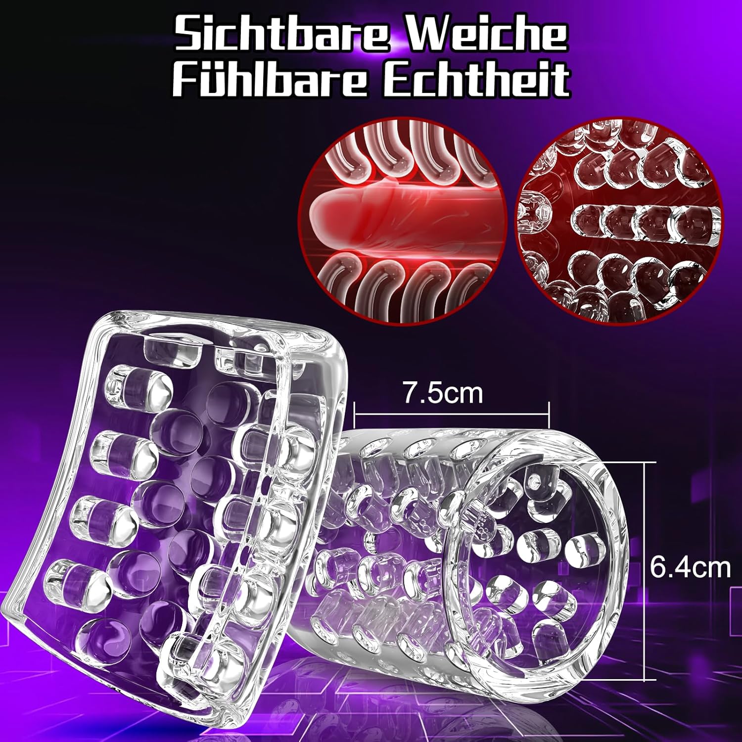 7 Vibration Shock & Rotation Mode blowjob masturbator