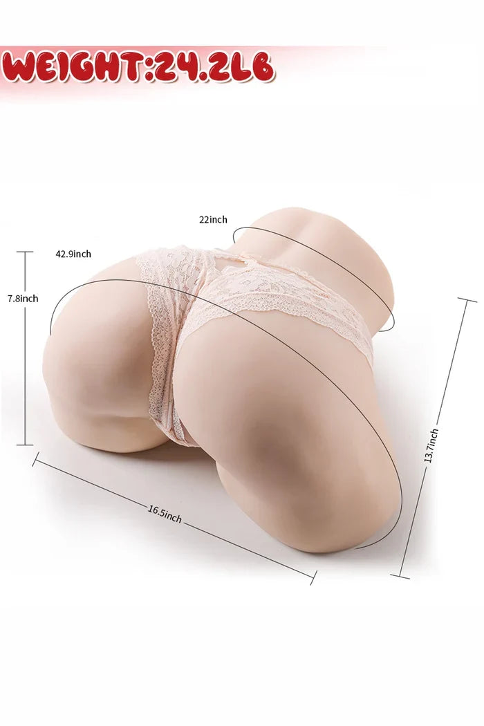 Nicki：10.99kg Ultra realistische Sex Torso mit großem Hintern Für Doggy Sex