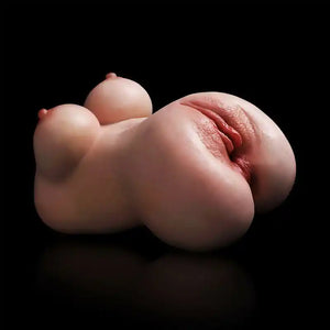 Kait: 3,1 lb Silikon Pocket Pussy mit Brüsten