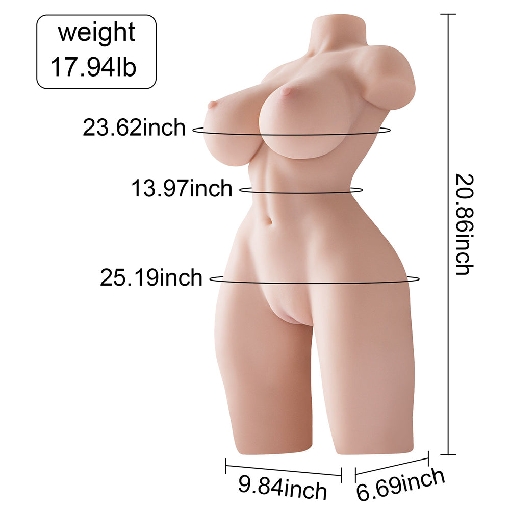 Rossman-8.13kg Realistische Weibliche Sex Torso Puppe Für Männer