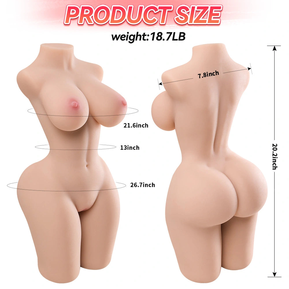 Lisa-8.48kg Sexy Realistische Weibliche Sex Torso Puppe