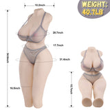 Torso de muñeca sexual de tamaño natural de 18,46 kg para hombres