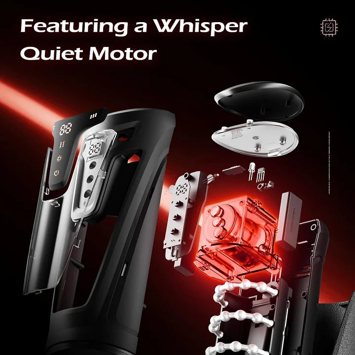 Vielfraß – Masturbator für Männer mit 9 Vibrationsmodi, 8 Stoßstufen und 2 Heizfunktionen