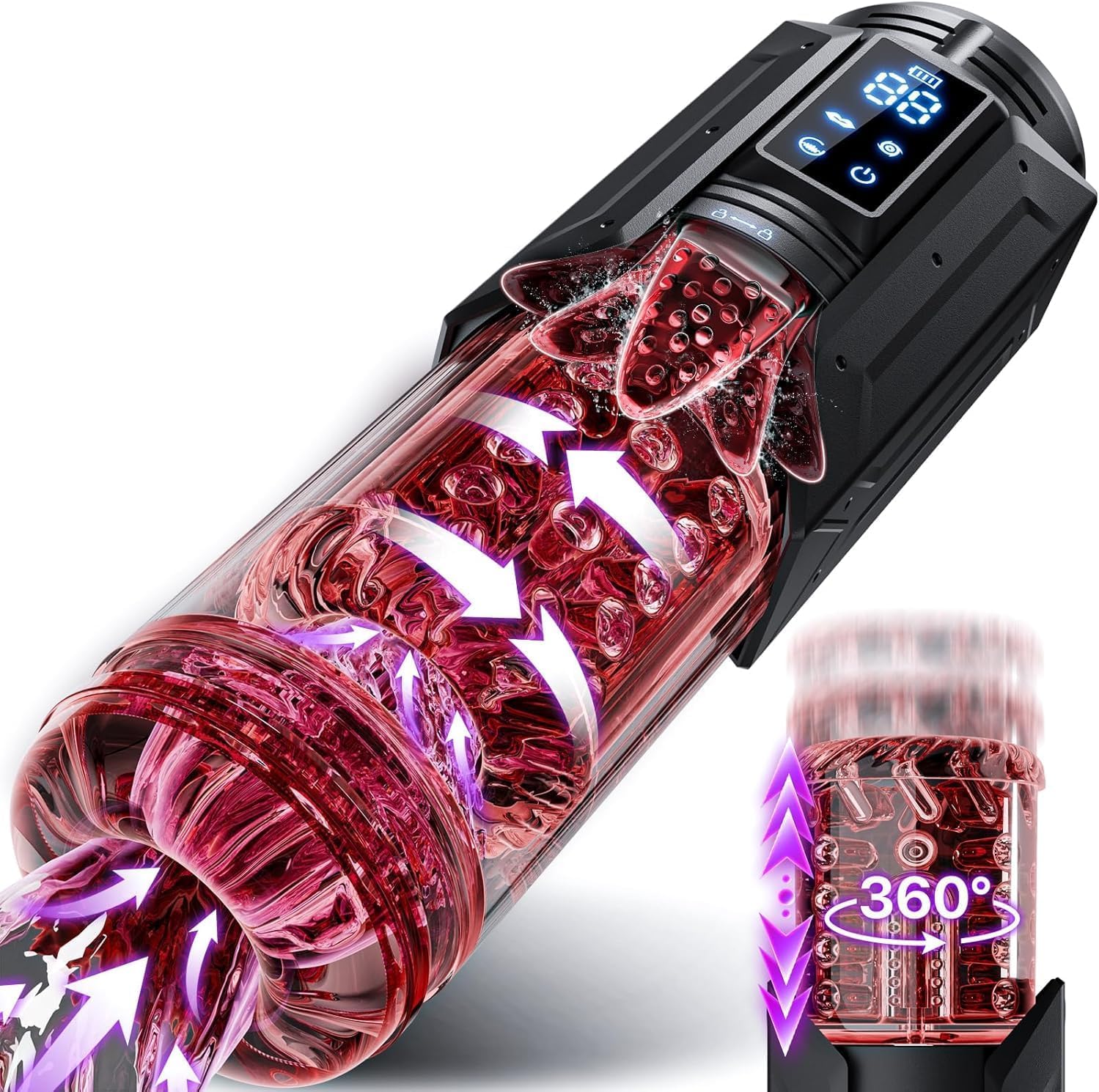 MT20: 100% Wasserdicht 4 IN 1 Automatischer Masturbator fr Mnner