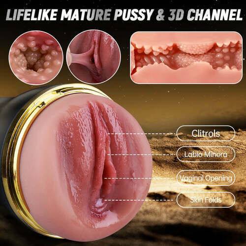 XV6：10 Vibrating Sucking Pocket Vagina Deep Throat Male Stroker