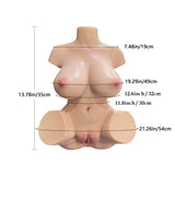 Monica：4,35 kg Silikon Sex Torso Material Jelly Super Weiche Brust