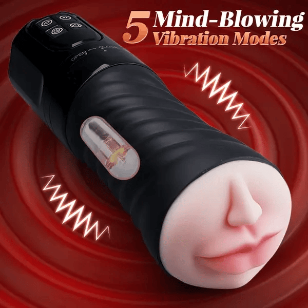 XV5: Blowmotion Saug-Vibrations-Oral-Männlicher Masturbator
