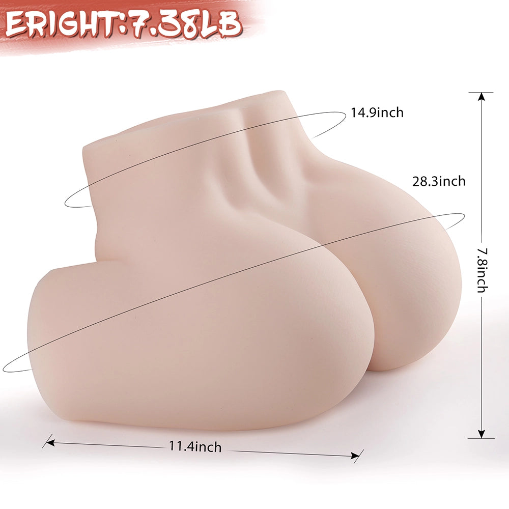 Torso de culo pequeño de gelatina líquida súper suave de 3,34 kg 